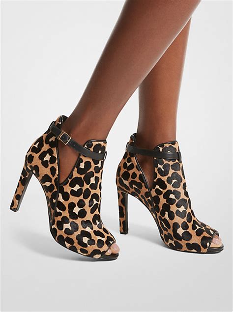 michael kors shoes leopard print|leopard booties.